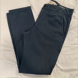 H&M slim fit chinos, size 32, light blue/grey